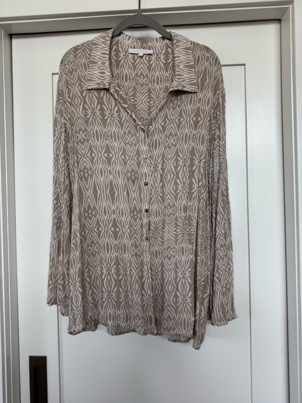 Oversized button-down shirt